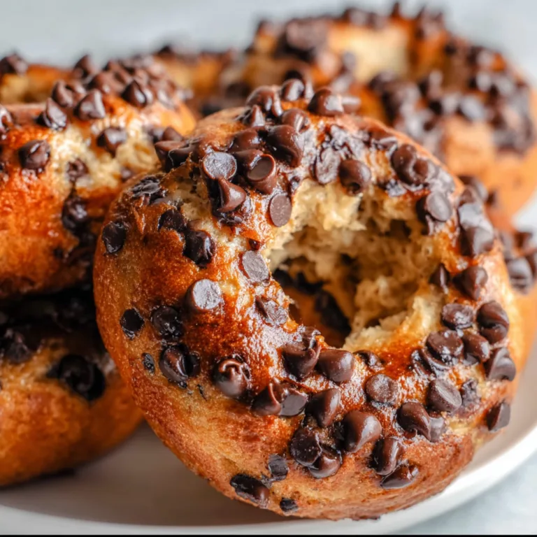 Delicious Chocolate Chip Protein Bagels | Healthy High-Protein Breakfast