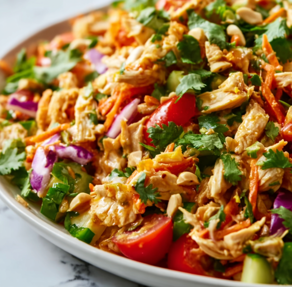 Chopped Thai-Inspired Chicken Salad Recipe | Fresh & Flavorful Meal