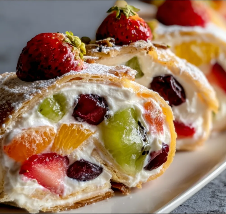 Creamy Fruit Salad Rollups Recipe | Easy & Delicious Fruit Wraps