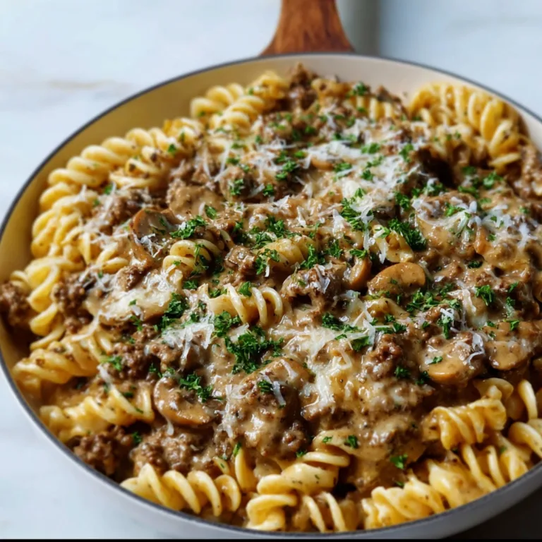 Creamy One-Pot Ground Beef Stroganoff Recipe | Easy & Delicious Dinner