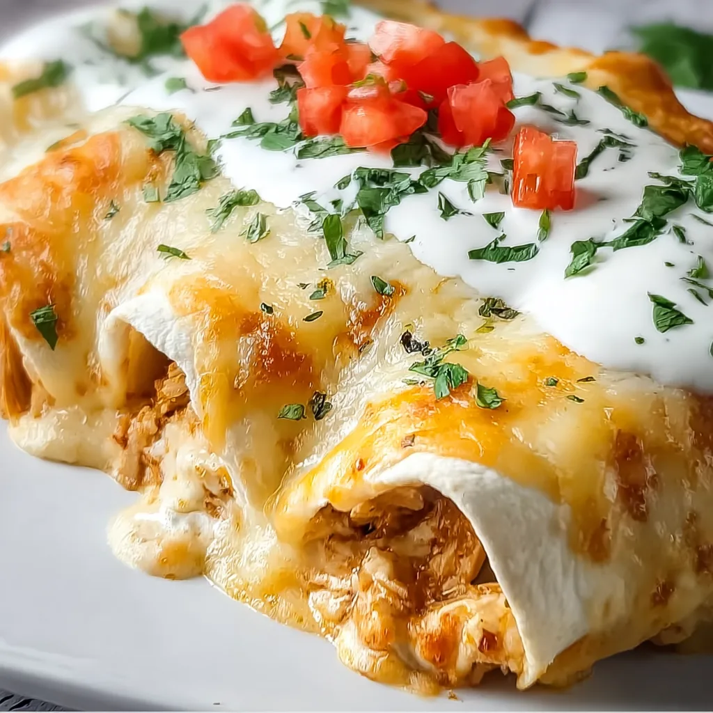 Creamy Queso Chicken Enchiladas Recipe | Easy & Delicious Mexican Dish