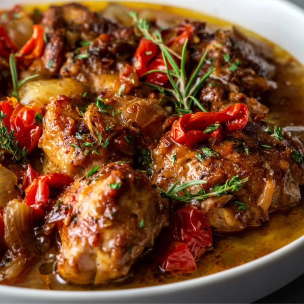Delicious Crock Pot Chicken Scarpariello Recipe | Easy Slow Cooker Meal