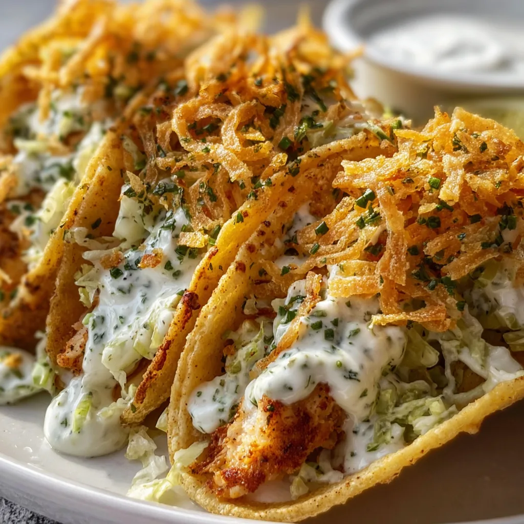 Dill Pickle Ranch Smash Chicken Tacos with Crispy Cheese Lace | Easy & Flavorful Recipe