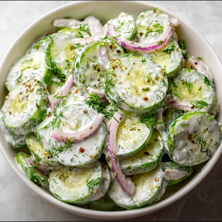 Refreshing Dill Yogurt Cucumber Salad Recipe | Easy & Healthy Side Dish