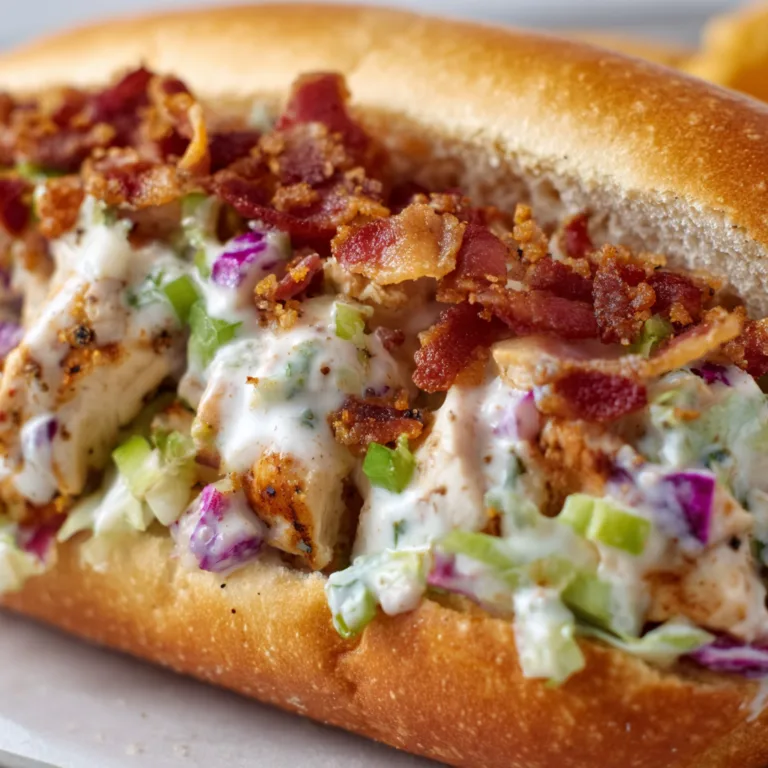 Easy Chopped Chicken Bacon Ranch Sandwich Recipe | Quick & Delicious Meal
