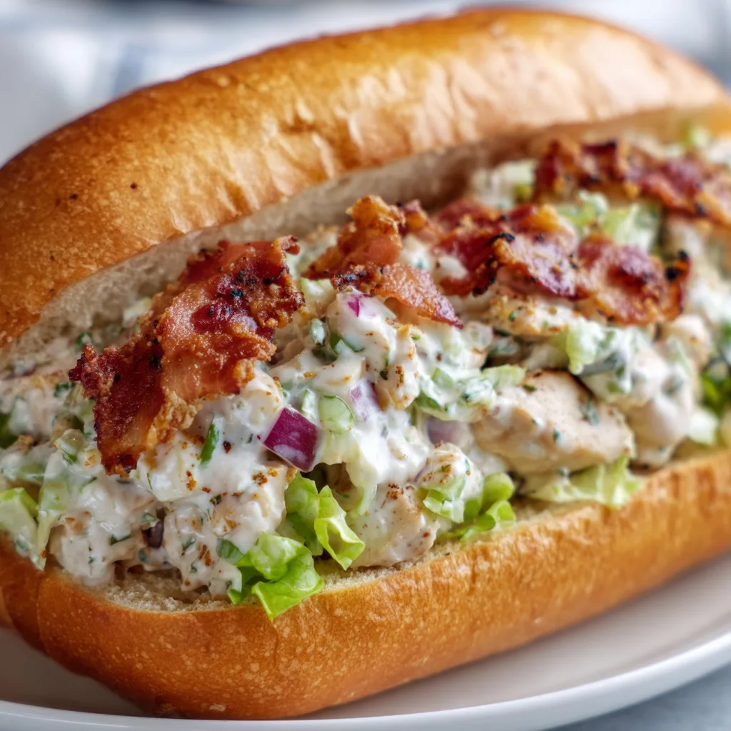 Easy Chopped Chicken Bacon Ranch Sandwich Recipe | Quick & Delicious Meal