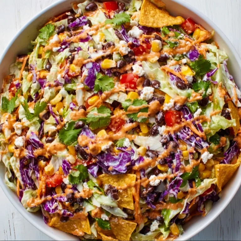 Easy Tex-Mex Cowboy Cabbage Salad with Spicy Chipotle Dressing Recipe