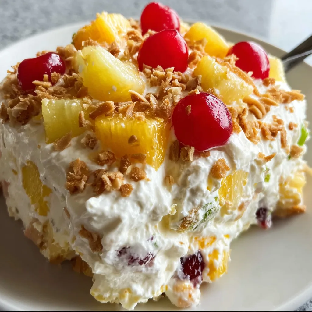 Hawaiian Cheesecake Salad Recipe | Easy & Delicious Tropical Dessert Salad