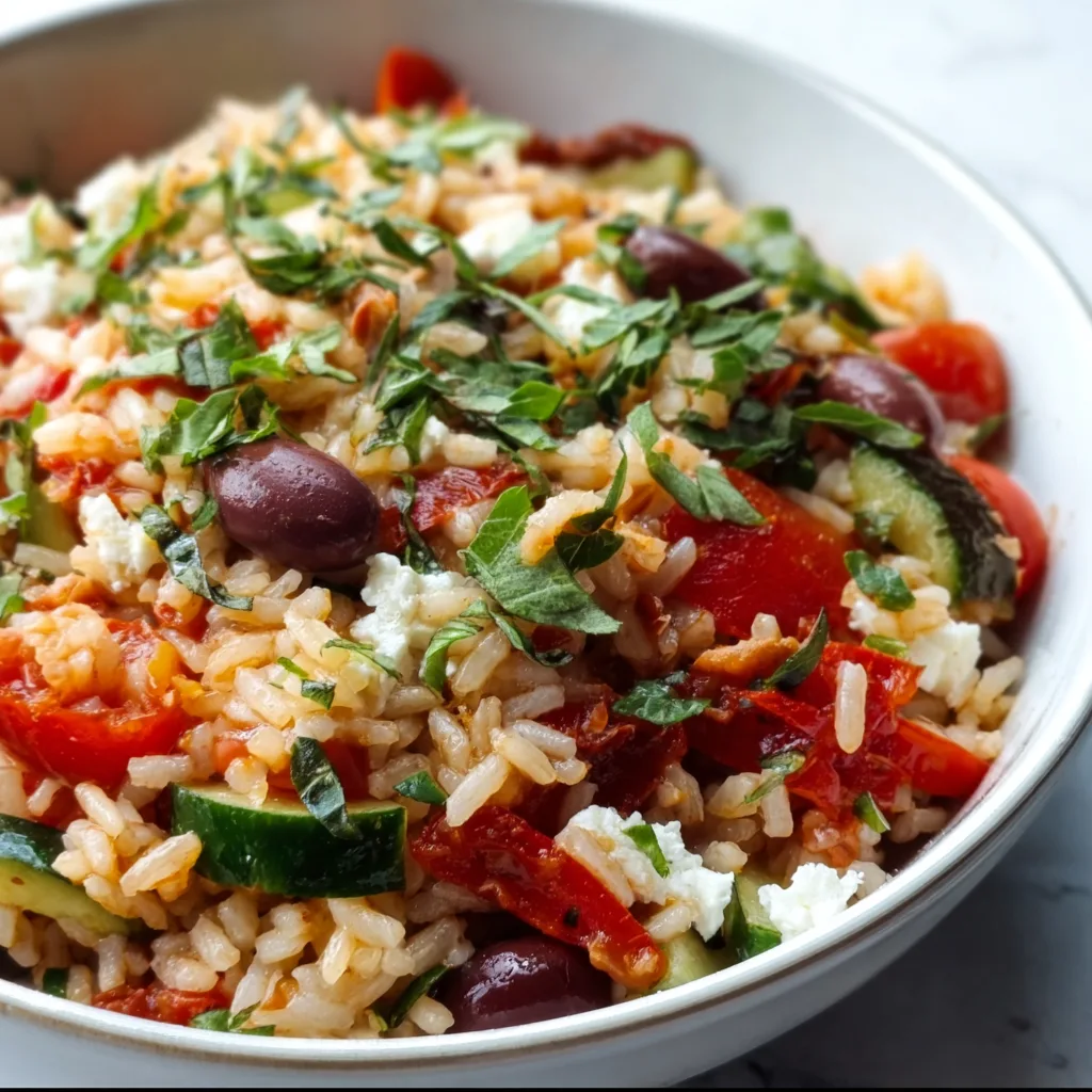 Healthy Mediterranean Rice Bowl Recipe | Nutritious & Delicious Meal Ideas