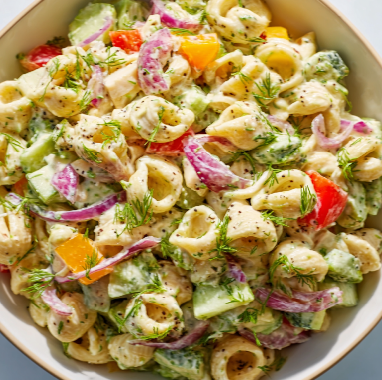 High Protein Ranch Pasta Salad Recipe | Easy & Healthy Meal Idea