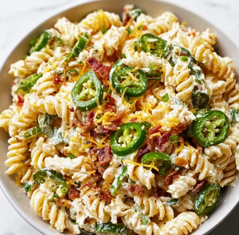 Jalapeño Popper Pasta Salad Recipe | Spicy & Creamy Summer Side Dish