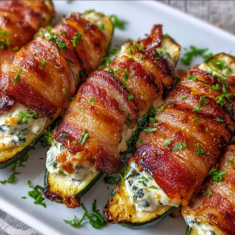 Keto Bacon-Wrapped Zucchini Boats | Easy Low-Carb Recipe