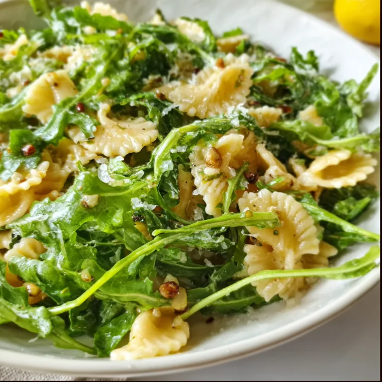 Fresh Lemon Arugula Pasta Salad Recipe | Easy & Healthy Summer Dish