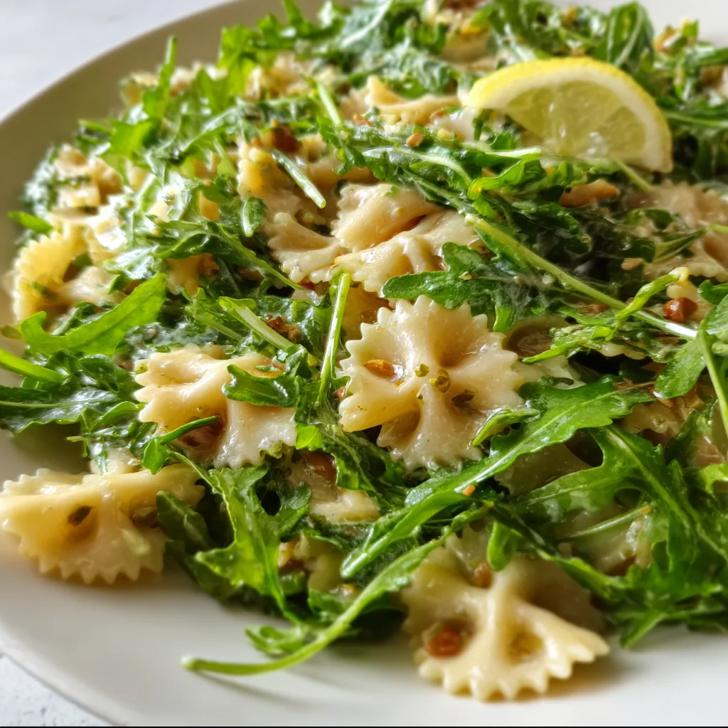Fresh Lemon Arugula Pasta Salad Recipe | Easy & Healthy Summer Dish