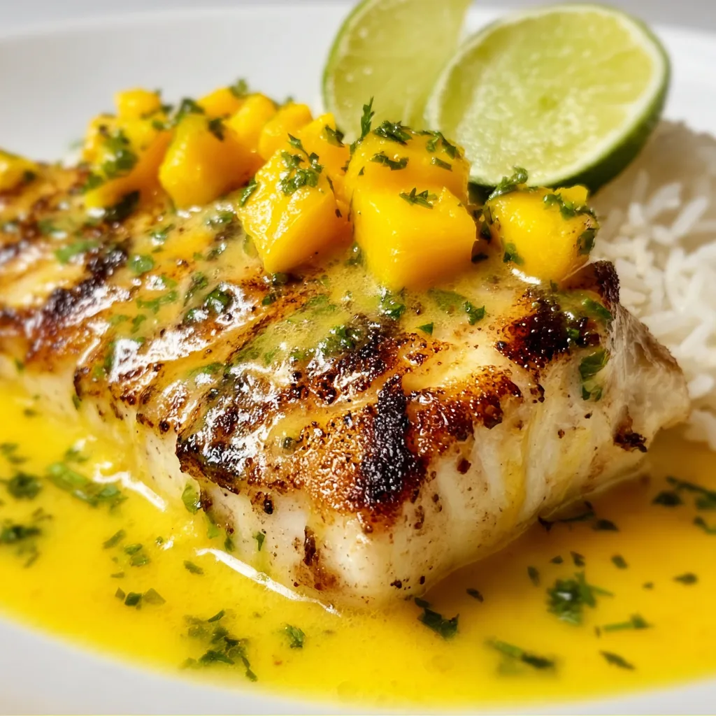 Mahi Mahi with Mango Lime Butter Recipe | Fresh & Flavorful Seafood Dish