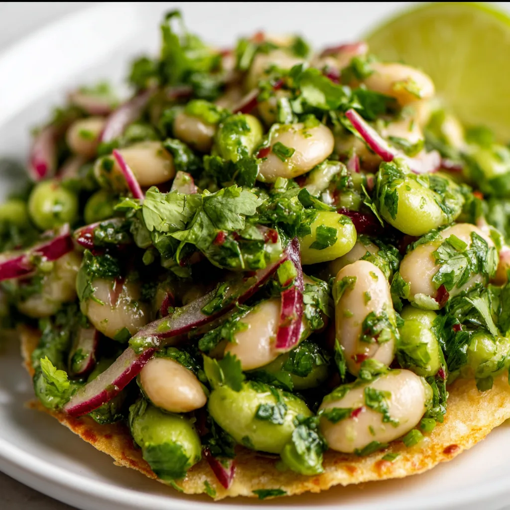 Fresh Marinated Cilantro Lime Bean Salad Recipe | Healthy & Flavorful