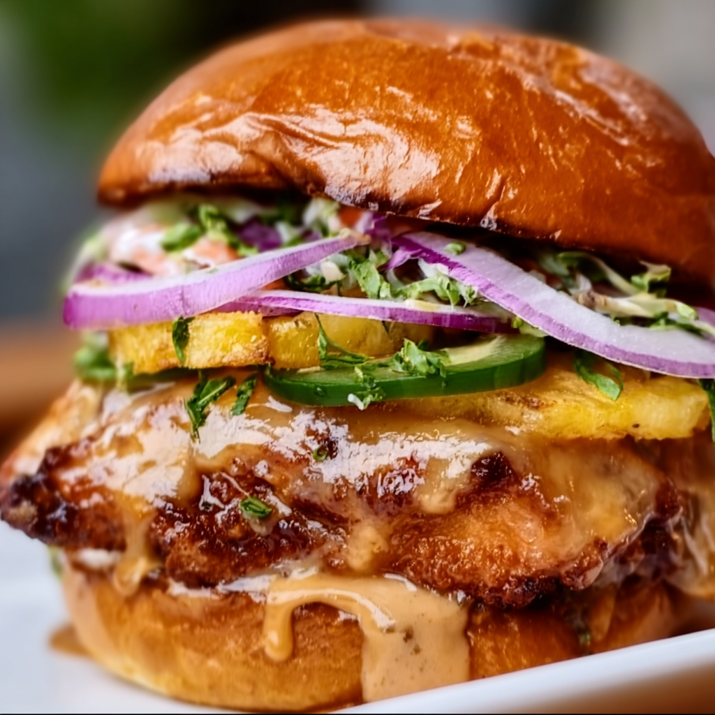 Maui Wowie Chicken Sandwich | Tropical Flavor Explosion & Easy Recipe