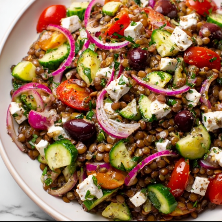 Healthy Mediterranean Lentil Salad Recipe | Easy & Nutritious Meal