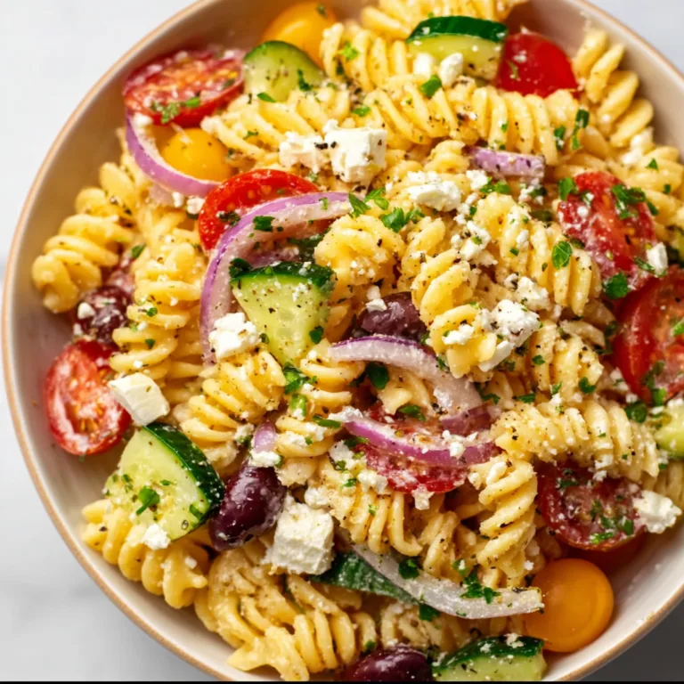 Quick High Protein Greek Pasta Salad Recipe | Easy & Healthy Meal