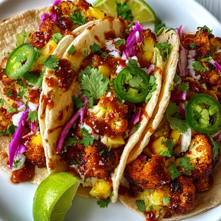 Vegan Smoky BBQ Cauliflower Tacos | Delicious Plant-Based Recipe