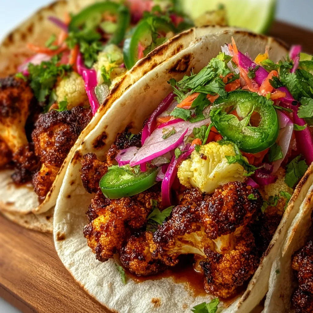 Vegan Smoky BBQ Cauliflower Tacos | Delicious Plant-Based Recipe