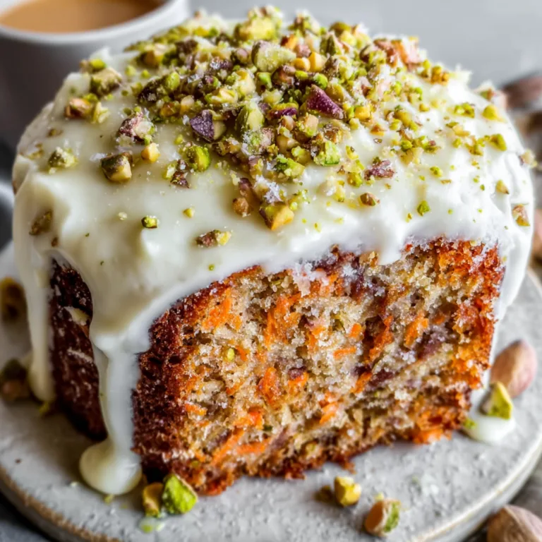 Delicious Carrot Pistachio Spring Cake Recipe | Fresh & Nutty Dessert