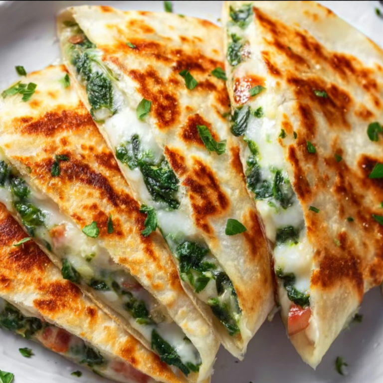 Cheesy Spinach Quesadillas Recipe | Quick & Delicious Snack Idea