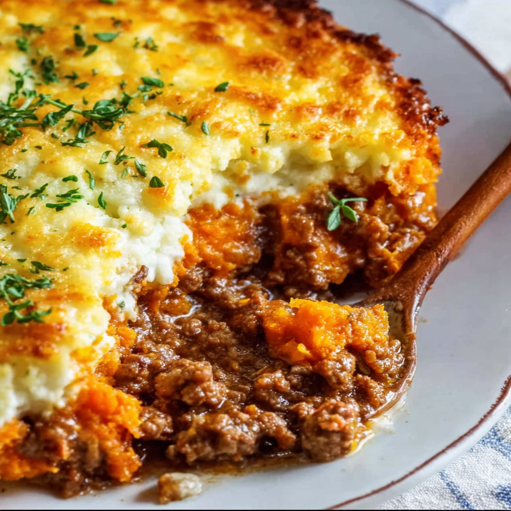 Hearty Cottage Cheese, Ground Beef, and Sweet Potato Casserole Recipe – Healthy & Delicious Meal Idea
