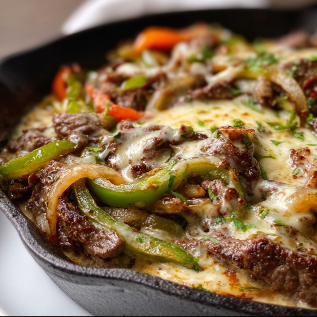 Creamy Keto Philly Cheesesteak Skillet – Low-Carb, Delicious & Easy Meal