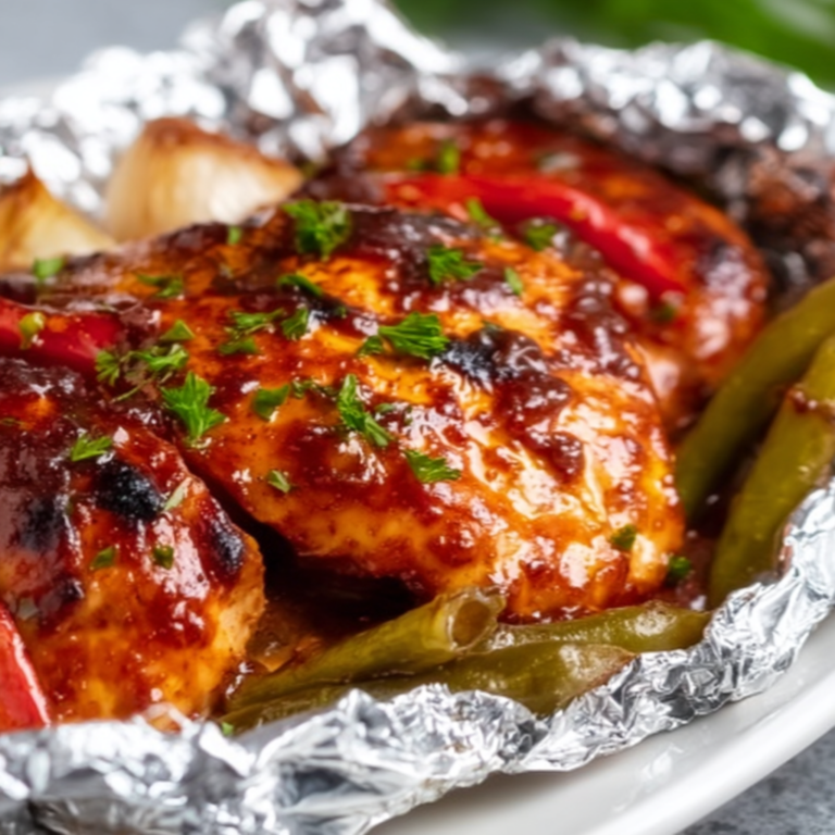 Easy Grilled BBQ Chicken Foil Dinner Recipe – Quick & Flavorful Meal