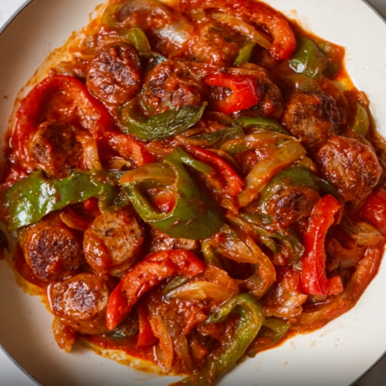 Italian Sausage and Peppers with Tomato Sauce Recipe | Easy & Delicious