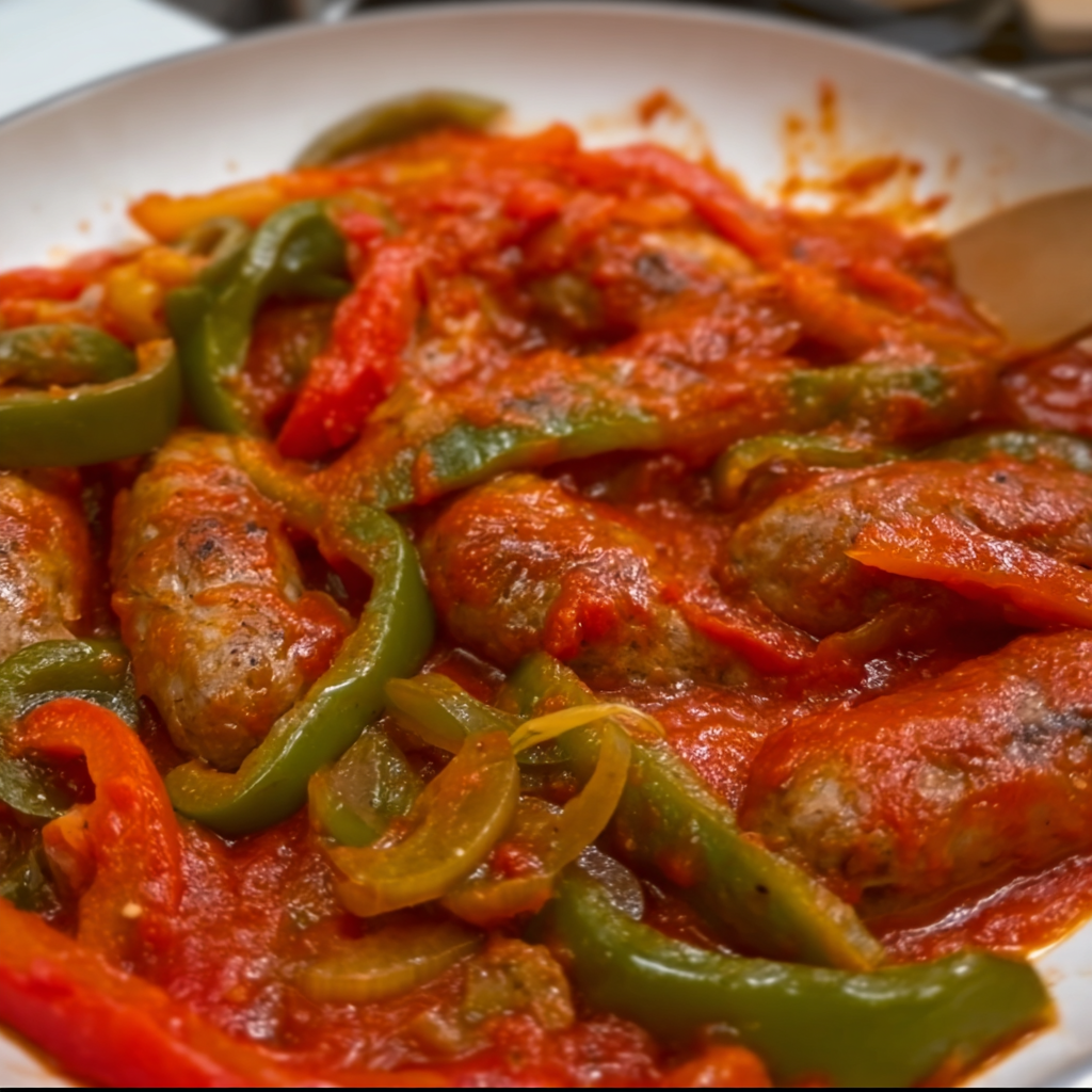 Italian Sausage and Peppers with Tomato Sauce Recipe | Easy & Delicious