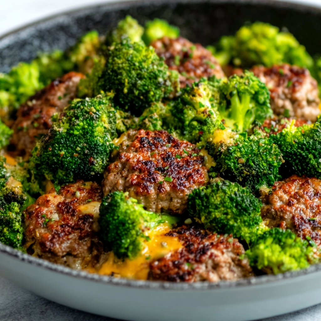 Keto Hamburger Broccoli Skillet Recipe | Low-Carb Easy Dinner Idea
