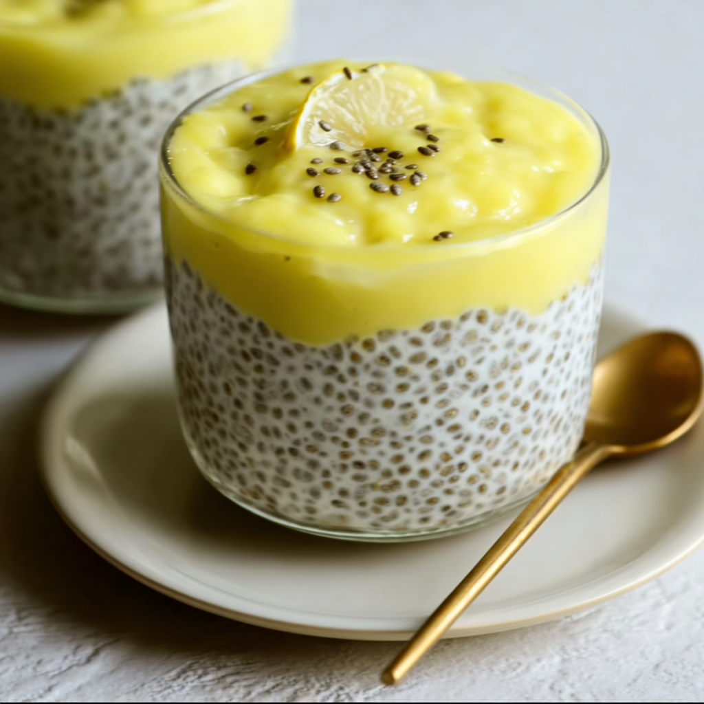 Delicious Lemon Curd Chia Pudding Recipe | Healthy & Refreshing Dessert