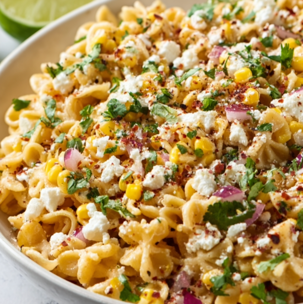 Mexican Street Corn Pasta Salad Recipe | Easy & Flavorful Summer Side Dish
