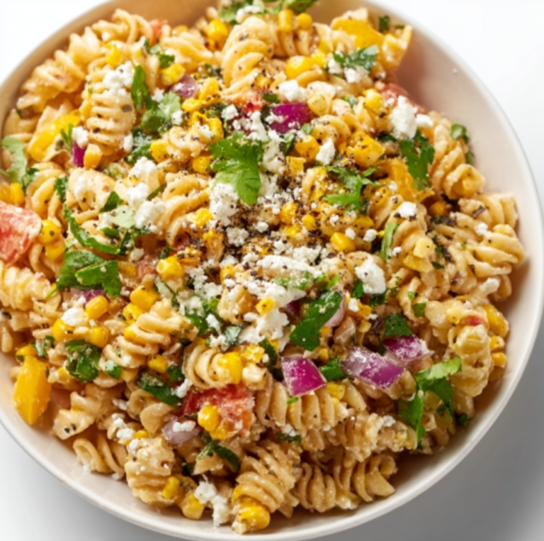Mexican Street Corn Pasta Salad Recipe | Easy & Flavorful Summer Side Dish