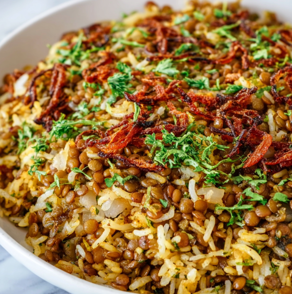 Delicious Mujadara Recipe | Traditional Lentils and Rice Dish Made Easy