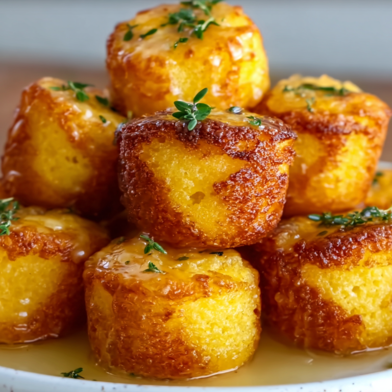 Southern-Style Honey Butter Cornbread Poppers | Sweet & Savory Snack Recipe